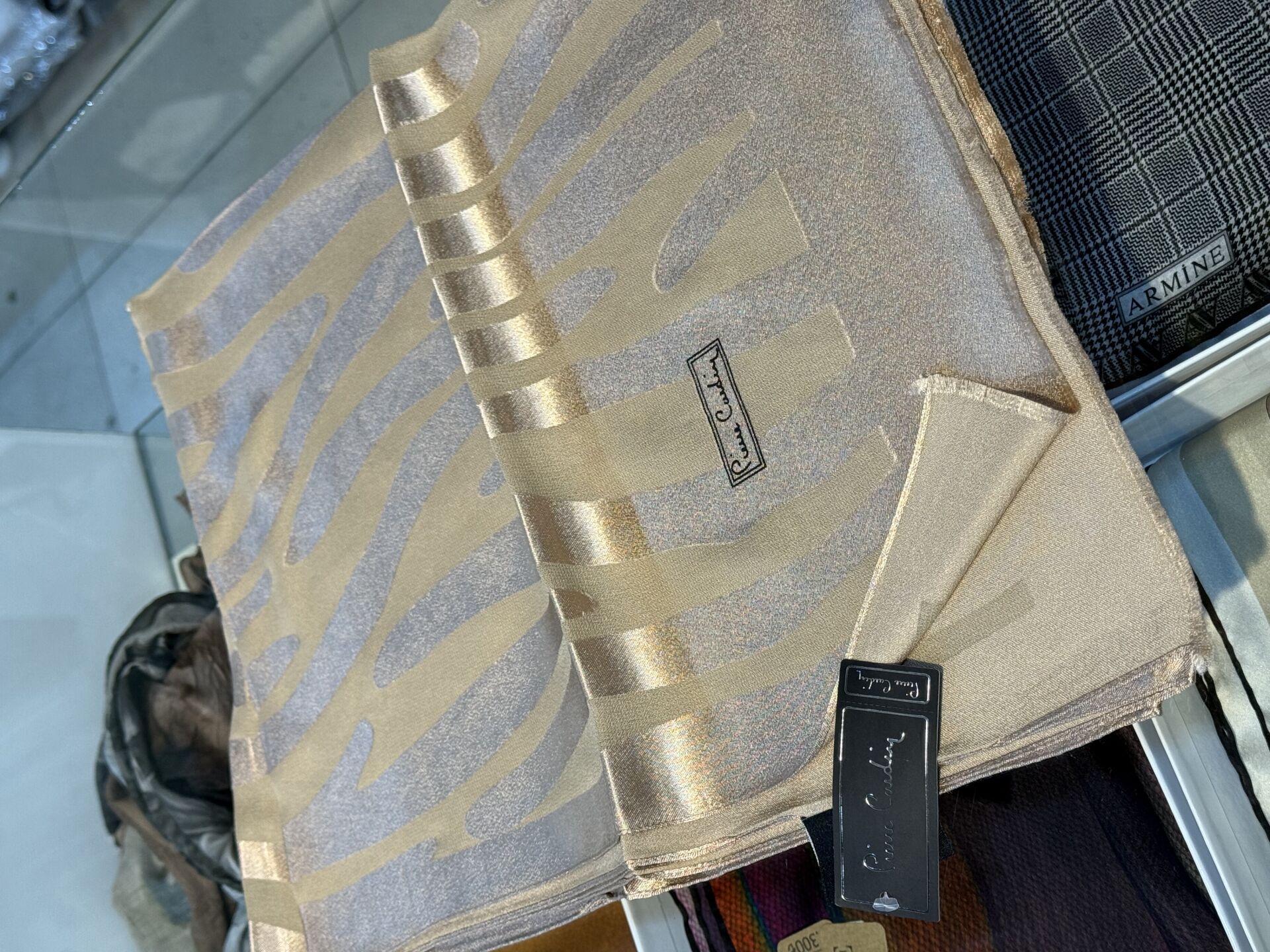 Pierre cardin yakma ipek şal