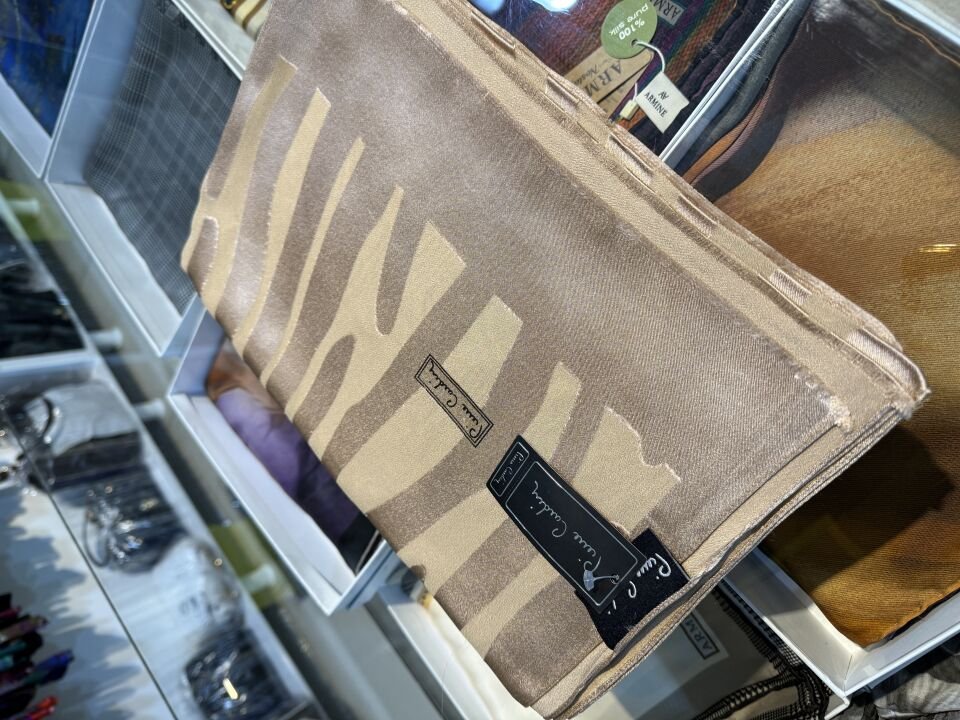 Pierre cardin yakma ipek şal