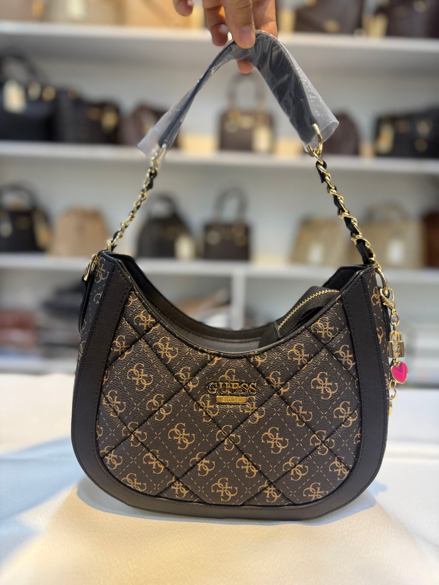 GUESS ÇANTA acı kahve