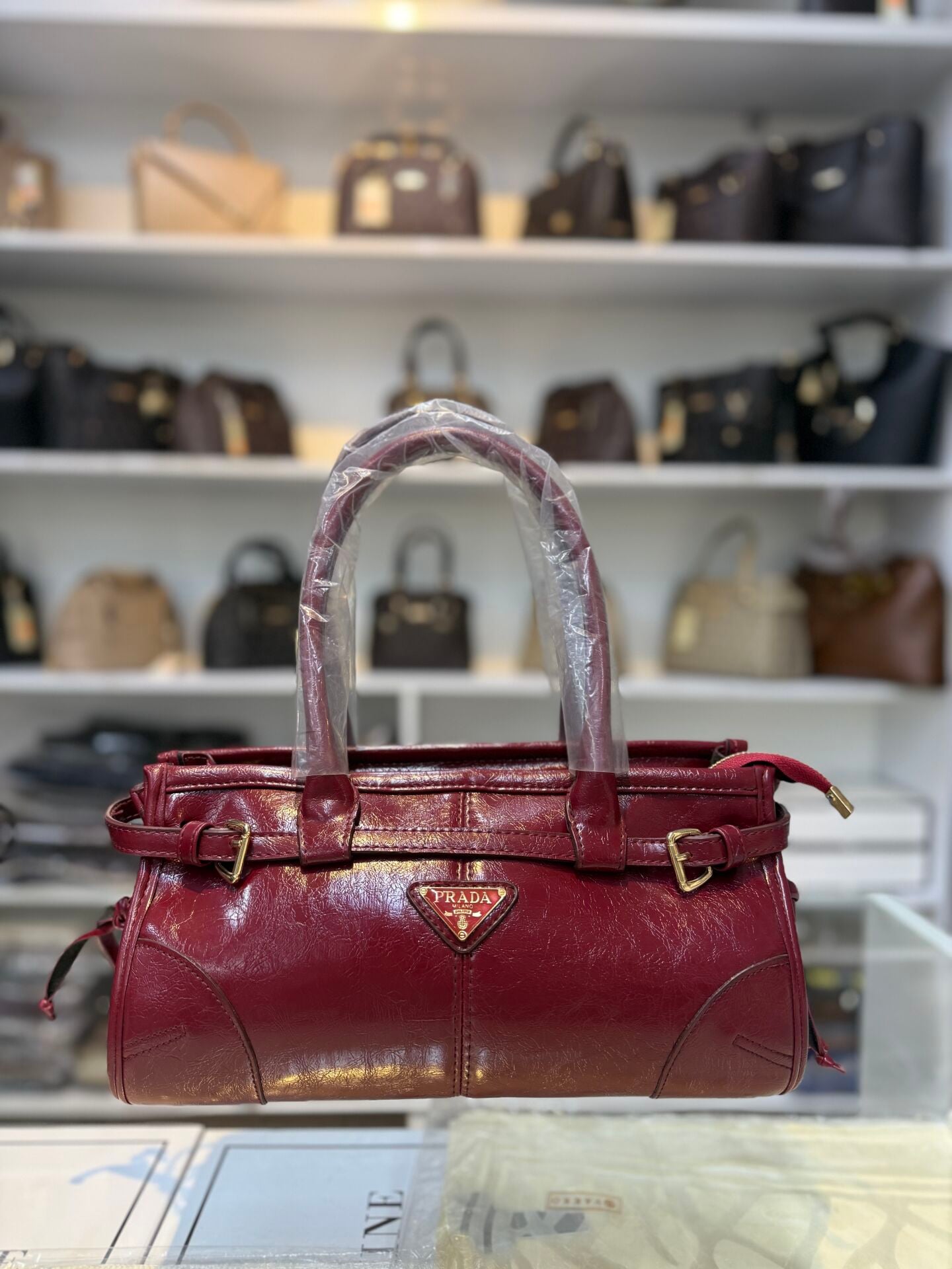 PRADA ÇANTA (REPLİKA) bordo