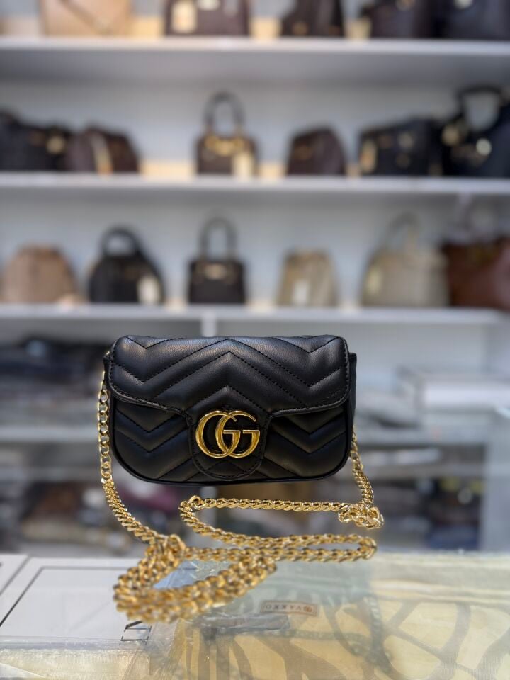 GUCCİ KAPAKLI ÇAPRAZ ÇANTA (REPLİKA) gold