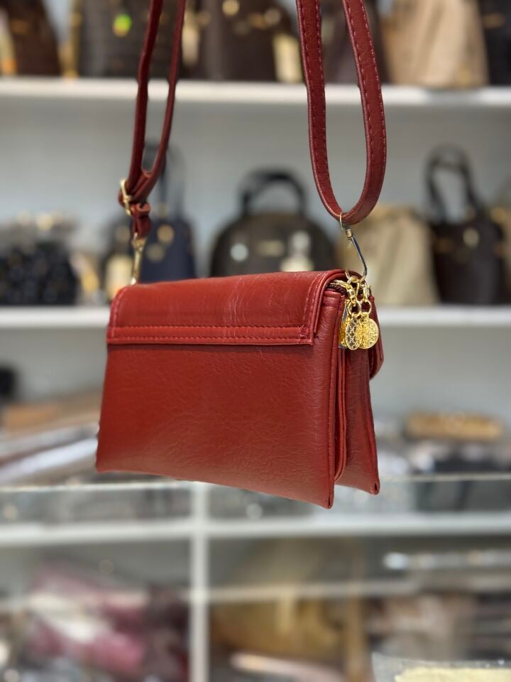 GİZEM POLO ÇANTA bordo