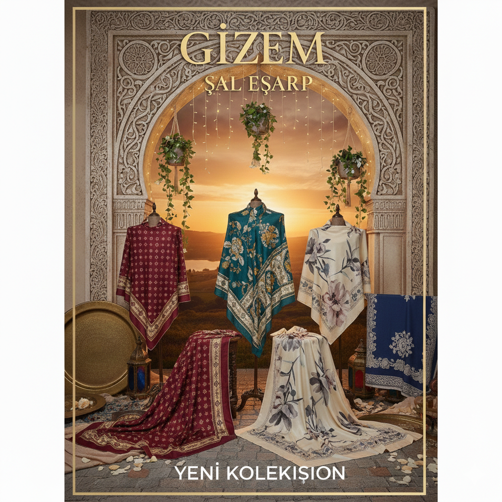 Gizem şal eşarp çanta 